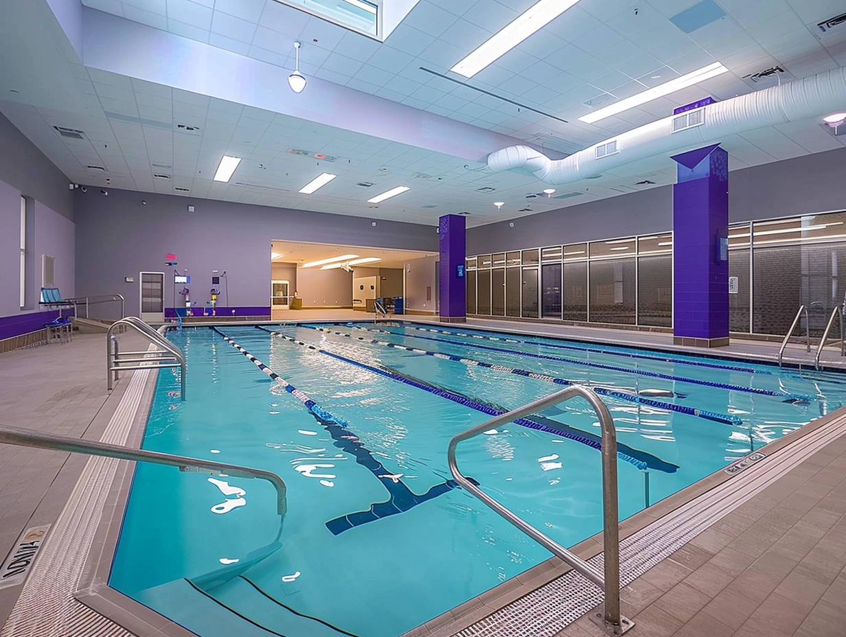 Басейн з підігрівом та зручним входом для aqua-фітнесу